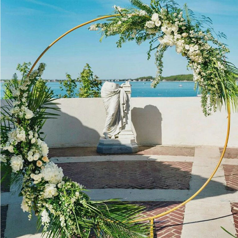 Wedding Arch Stand Round Metal - Confetti Balloon Set avaliação e preço