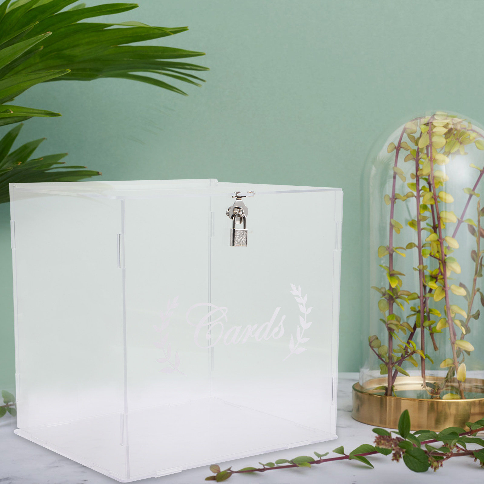 Transparent Acrylic Wedding Pa - Wedding Card Box avaliação e preço