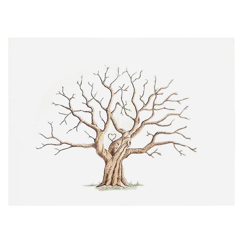 Wedding Fingerprint Tree Paint - Personalized Guest Book avaliação e preço