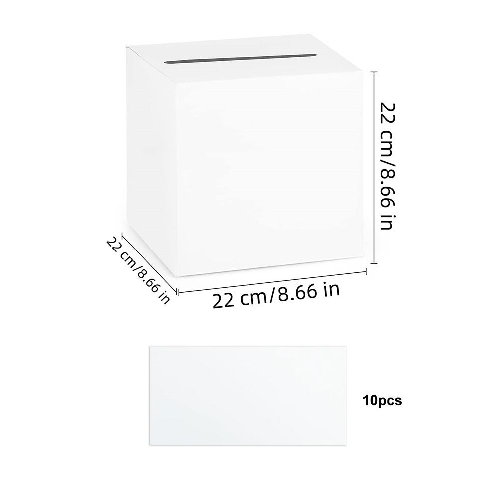 Creative White Black Wedding C - Wedding Card Box avaliação e preço