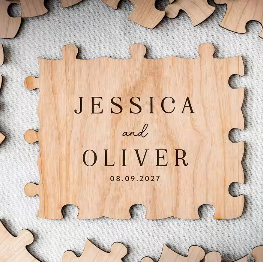 Rustic Wooden Personalized Wed - Personalized Guest Book avaliação e preço