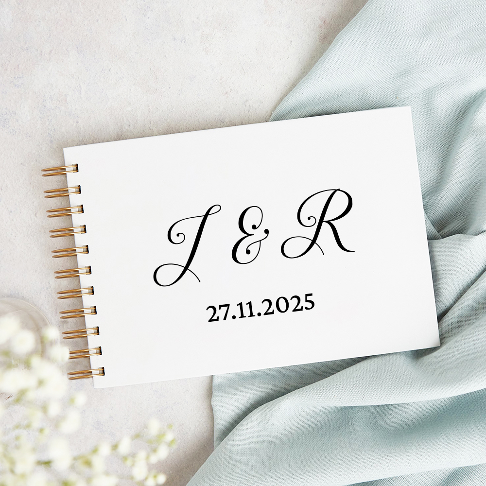 Custom Wedding Guestbook Simpl - Personalized Guest Book avaliação e preço