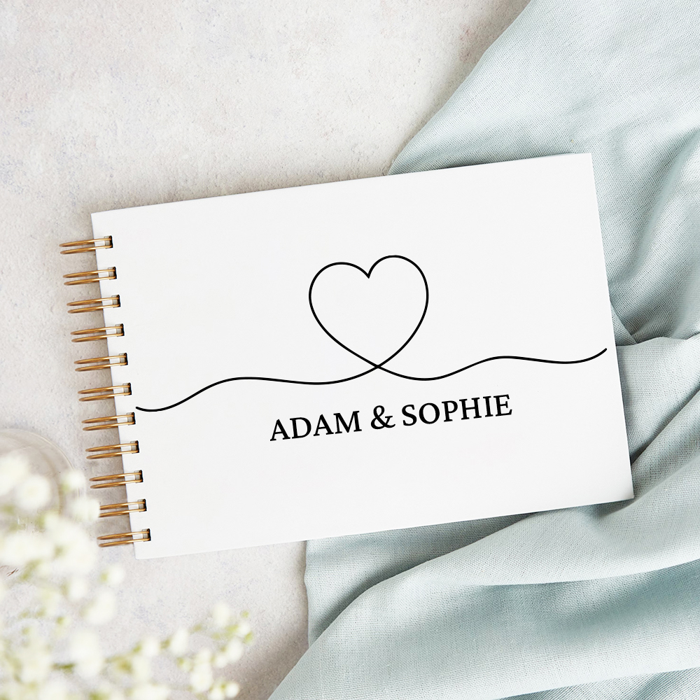 Custom Wedding Guestbook Simpl - Personalized Guest Book avaliação e preço