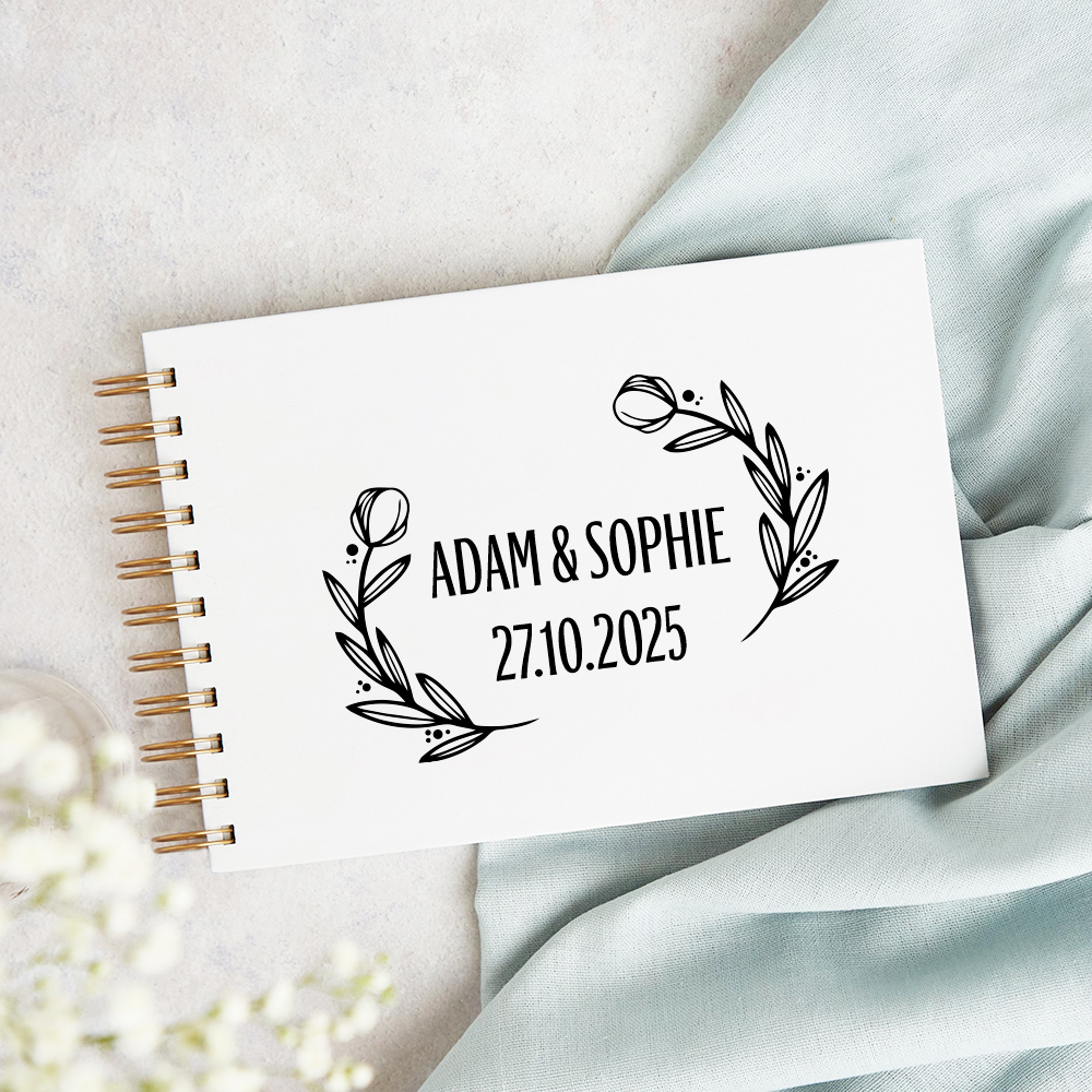 Custom Wedding Guestbook Simpl - Personalized Guest Book avaliação e preço