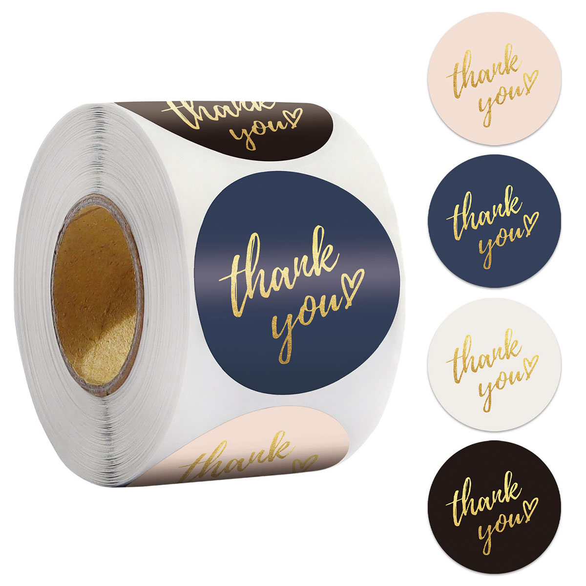 50-500pcs 1inch Blue Thank You - Wedding Sutra avaliação e preço