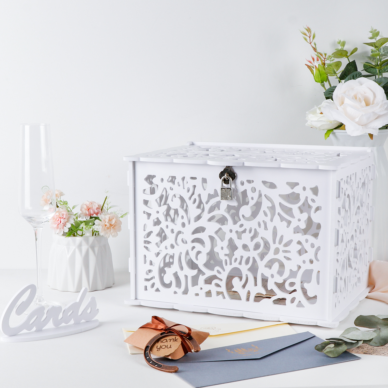 Wedding Card Box Envelope Gift - Wedding Card Box avaliação e preço