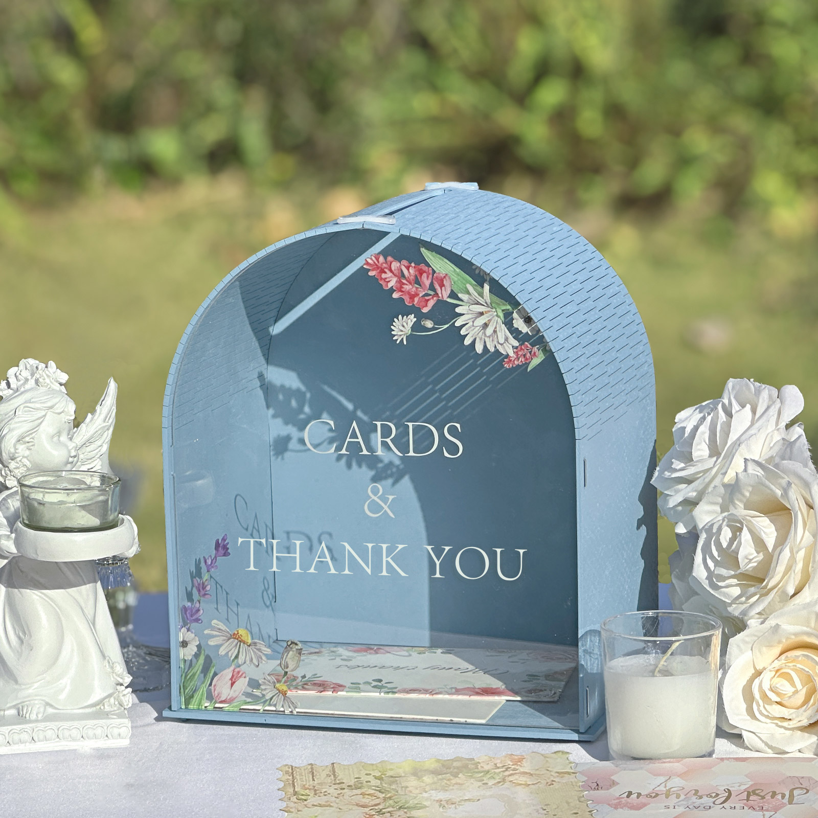 Wooden Wedding Card Box for Re - Wedding Card Box avaliação e preço