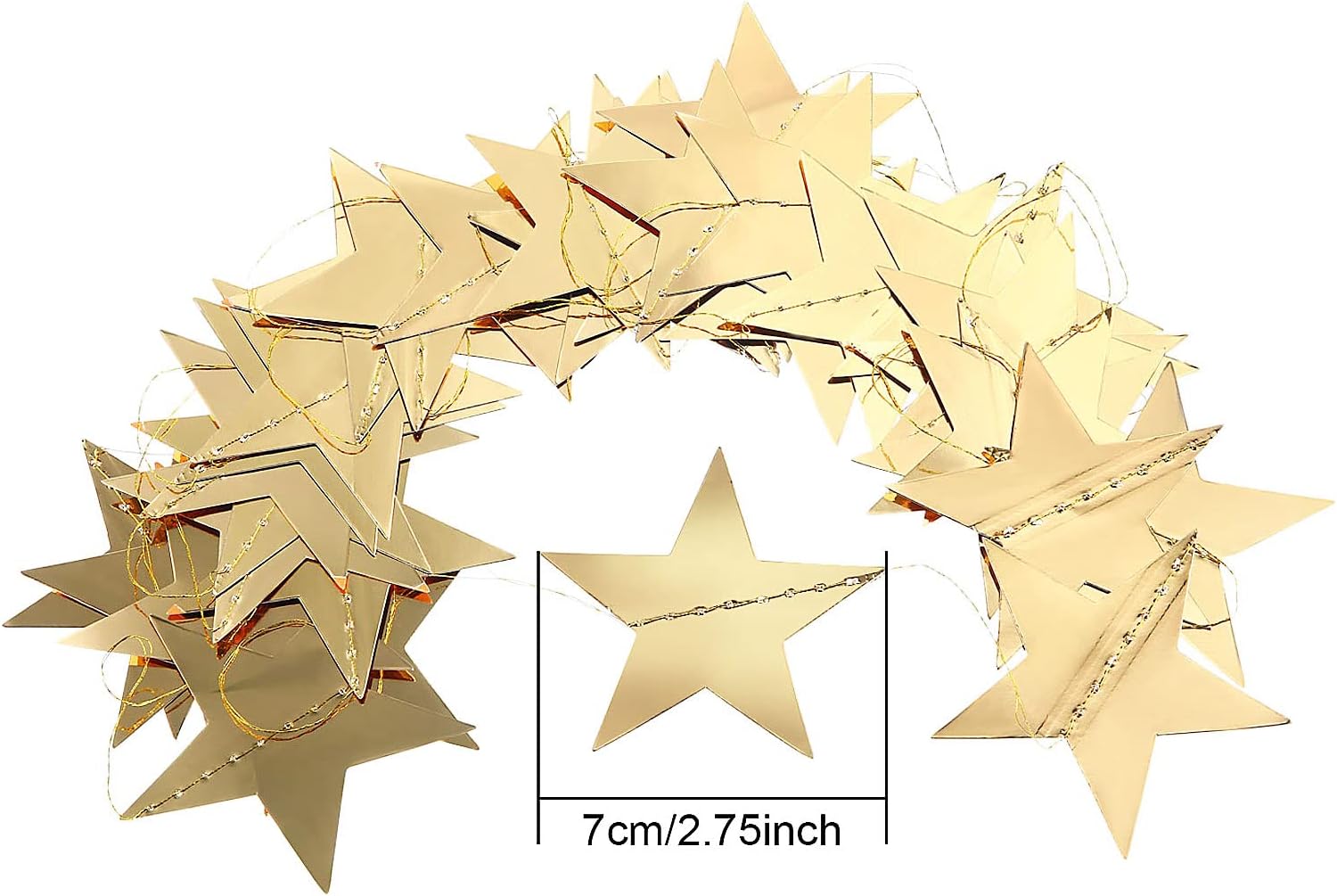 130ft Star Garland Banner for  - Wedding Decoration Supply avaliação e preço